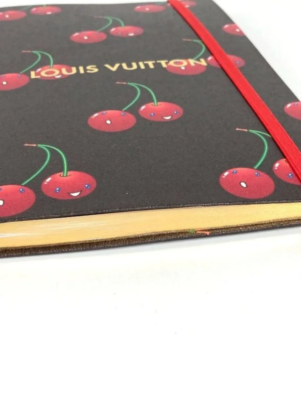 Louis Vuitton Notebook MM Jane Cherry Gi1371 Paper Brown